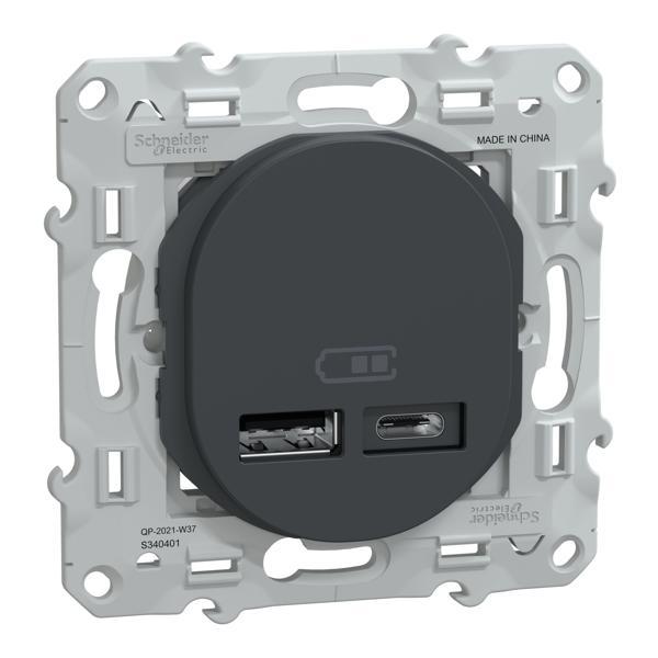CHARGEUR USB A+C 12W ANTH